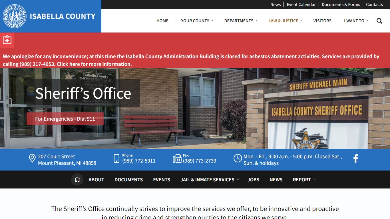 Sheriff’s Office – Isabella County Michigan